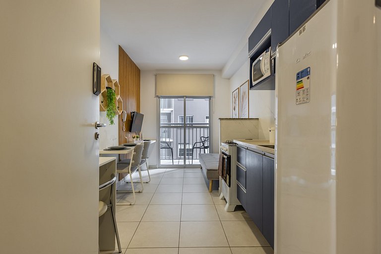 Confortável apê 1 quarto na Chácara Santo Antônio