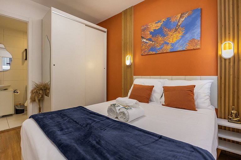 Confortável apê 1 quarto na Chácara Santo Antônio