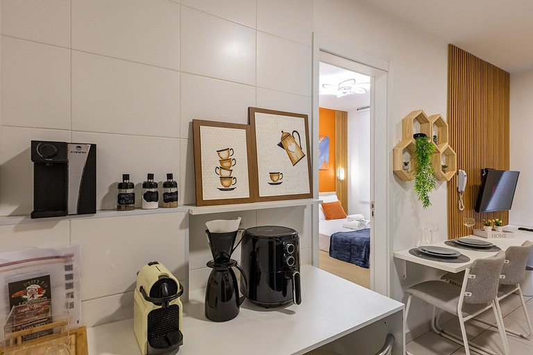 Confortável apê 1 quarto na Chácara Santo Antônio
