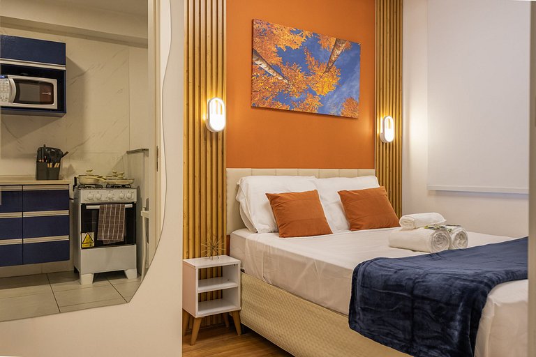 Confortável apê 1 quarto na Chácara Santo Antônio
