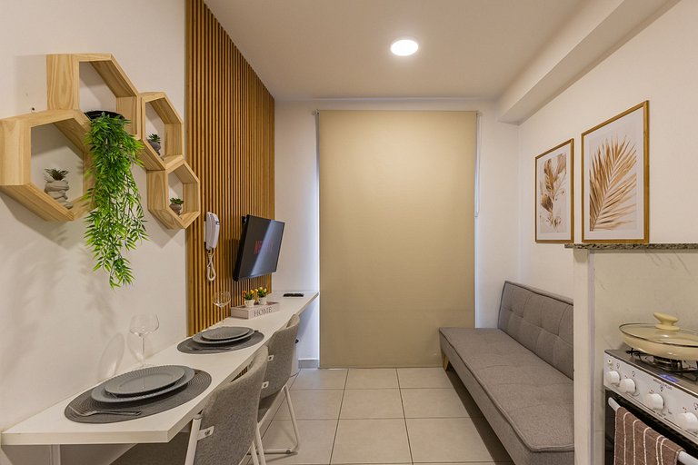 Confortável apê 1 quarto na Chácara Santo Antônio