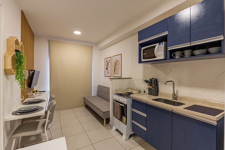 Confortável apê 1 quarto na Chácara Santo Antônio