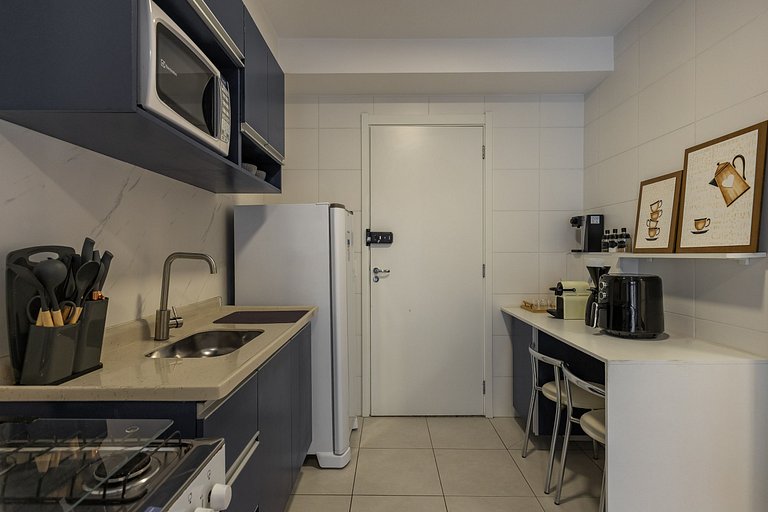 Confortável apê 1 quarto na Chácara Santo Antônio