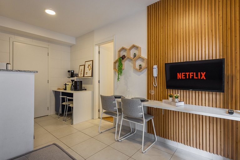Confortável apê 1 quarto na Chácara Santo Antônio