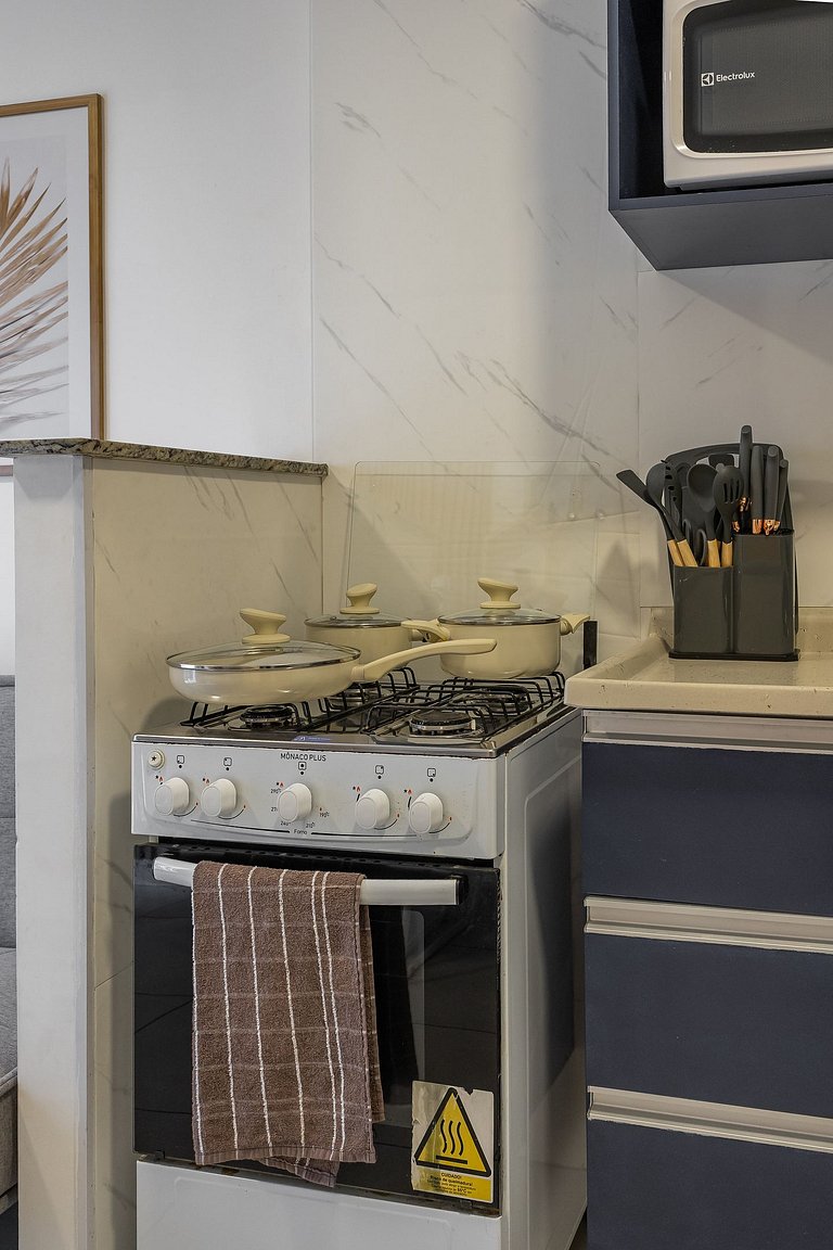 Confortável apê 1 quarto na Chácara Santo Antônio