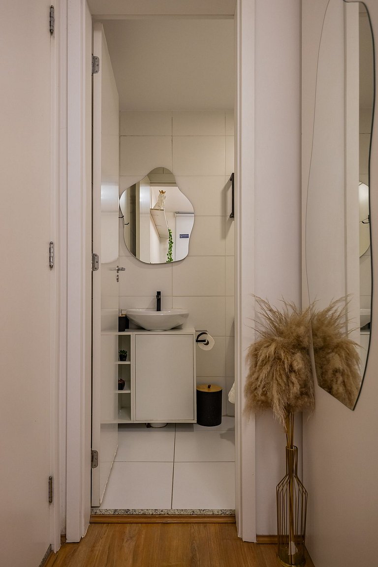 Confortável apê 1 quarto na Chácara Santo Antônio