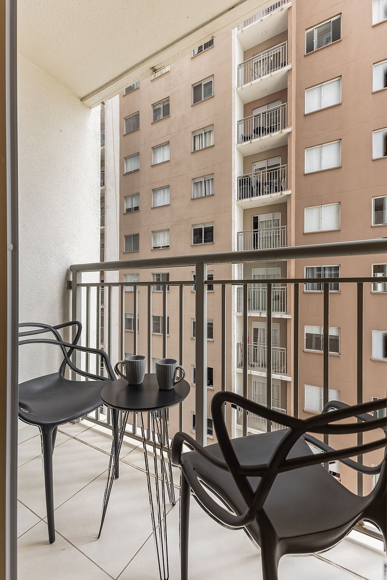 Confortável apê 1 quarto na Chácara Santo Antônio
