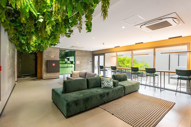 Elegante studio com varanda na Vila Clementino