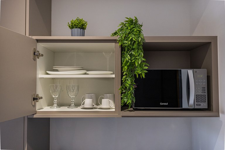 Elegante studio com varanda na Vila Clementino