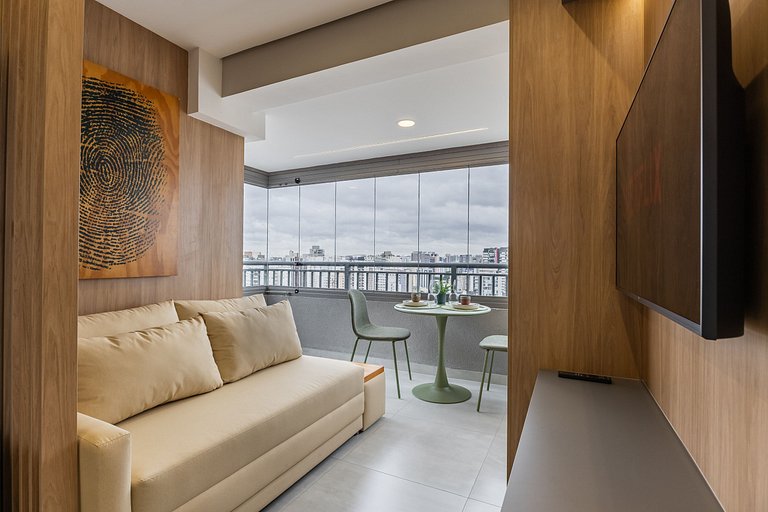 Apê na Vila Nova Conceição com Vista Incrível