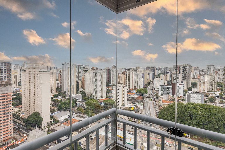 Apê na Vila Nova Conceição com Vista Incrível