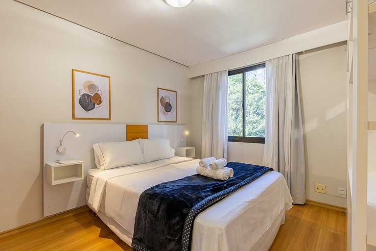 Flat Hotel Times Square Moema | Ibirapuera c/ vaga
