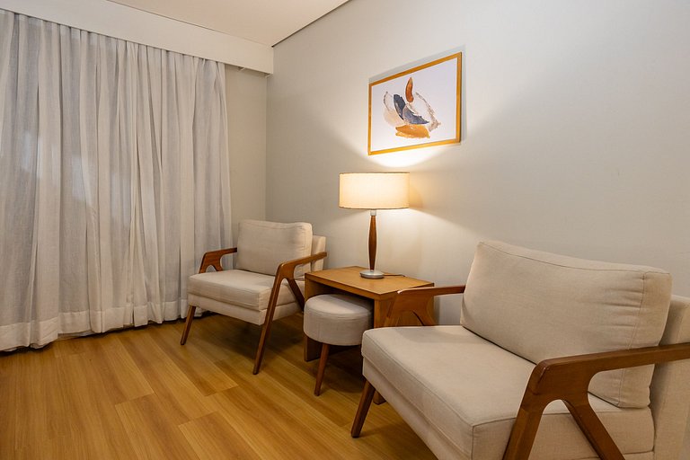 Flat Hotel Times Square Moema | Ibirapuera c/ vaga