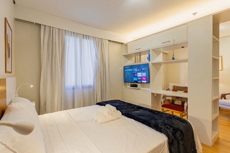 Flat Hotel Times Square Moema | Ibirapuera c/ vaga