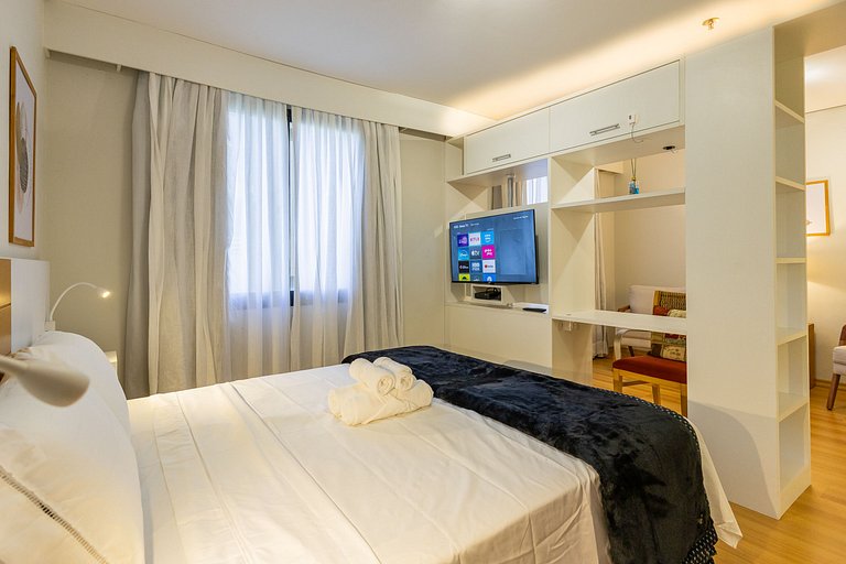 Flat Hotel Times Square Moema | Ibirapuera c/ vaga