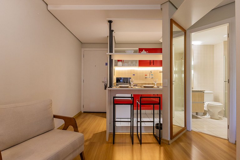 Flat Hotel Times Square Moema | Ibirapuera c/ vaga