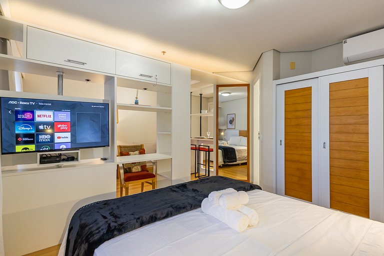 Flat Hotel Times Square Moema | Ibirapuera c/ vaga