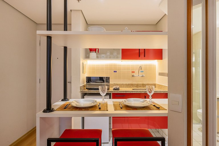 Flat Hotel Times Square Moema | Ibirapuera c/ vaga