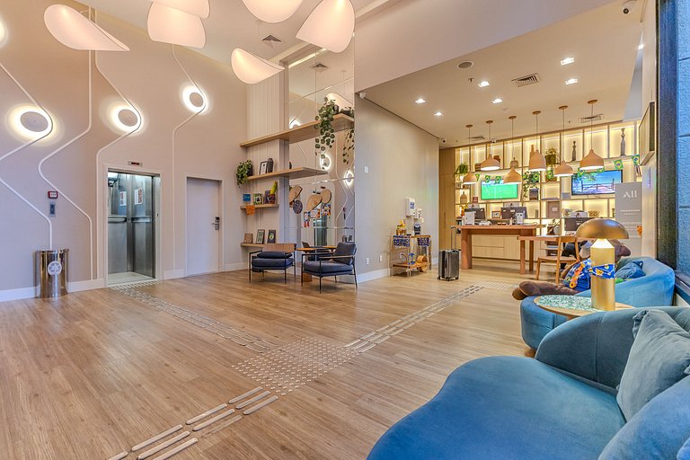 Flat Hotel Times Square Moema | Ibirapuera c/ vaga