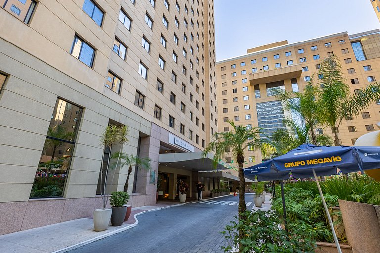 Flat Hotel Times Square Moema | Ibirapuera c/ vaga