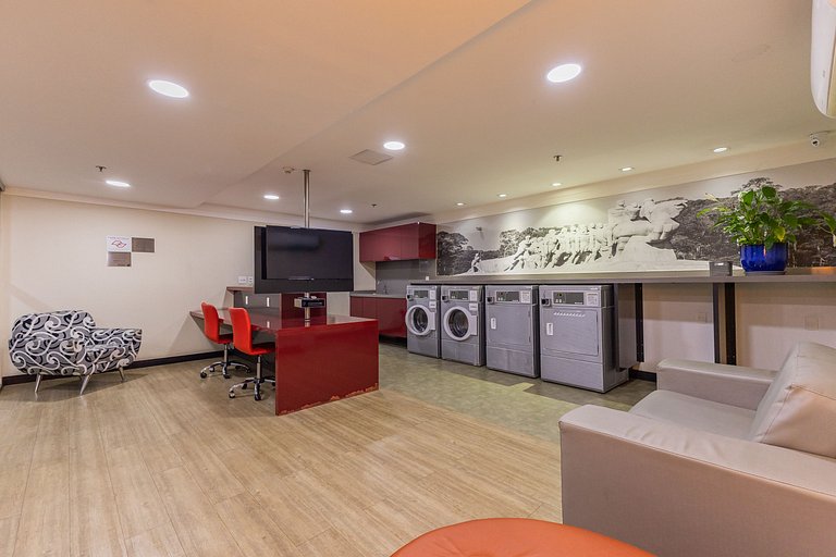 Flat Hotel Times Square Moema | Ibirapuera c/ vaga