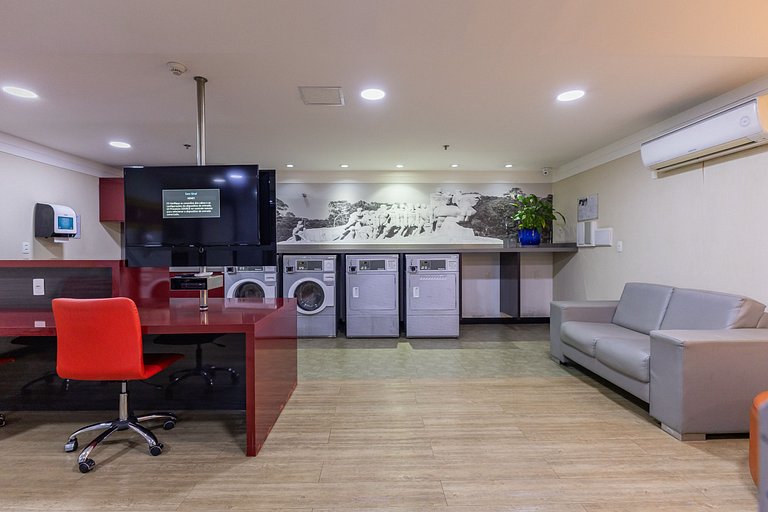 Flat Hotel Times Square Moema | Ibirapuera c/ vaga