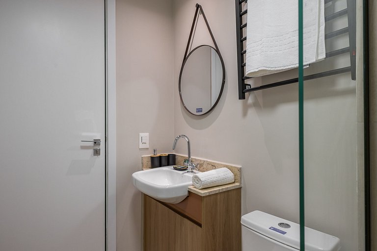 Moderno Studio no Brooklin | Piscina aquecida