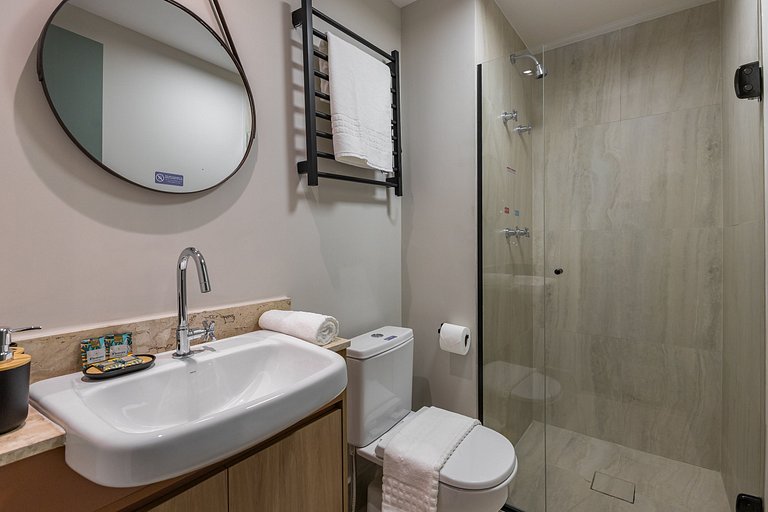 Moderno Studio no Brooklin | Piscina aquecida