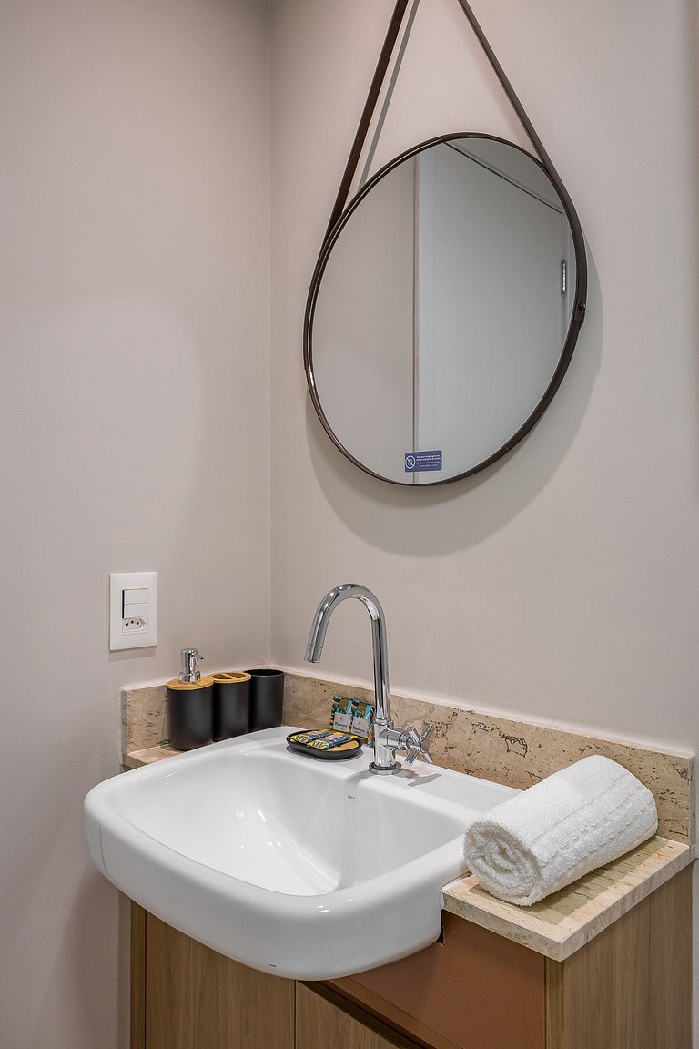 Moderno Studio no Brooklin | Piscina aquecida