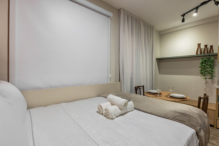 Moderno Studio no Brooklin | Piscina aquecida