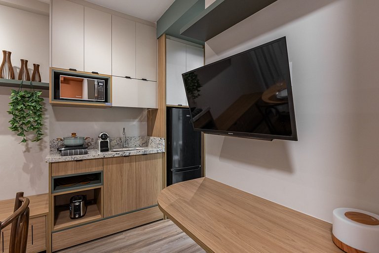Moderno Studio no Brooklin | Piscina aquecida