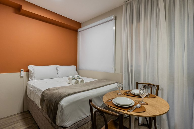 Moderno Studio no Brooklin | Piscina aquecida
