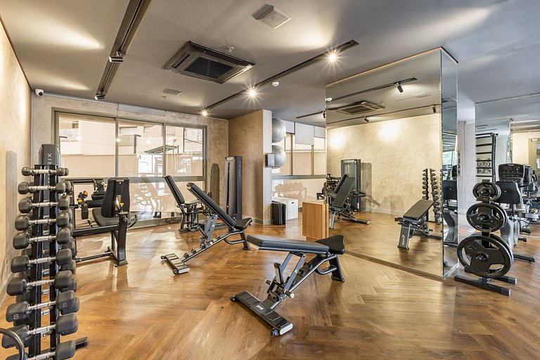 Moderno Studio no Brooklin | Piscina aquecida