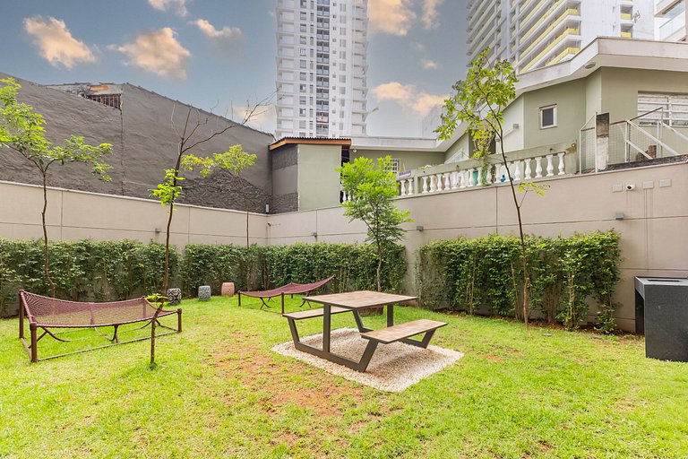 Moderno Studio no Brooklin | Piscina aquecida