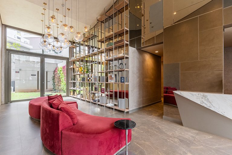 Moderno Studio no Brooklin | Piscina aquecida