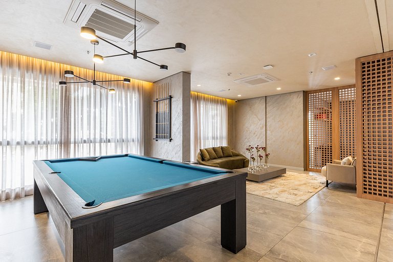 Moderno Studio no Brooklin | Piscina aquecida