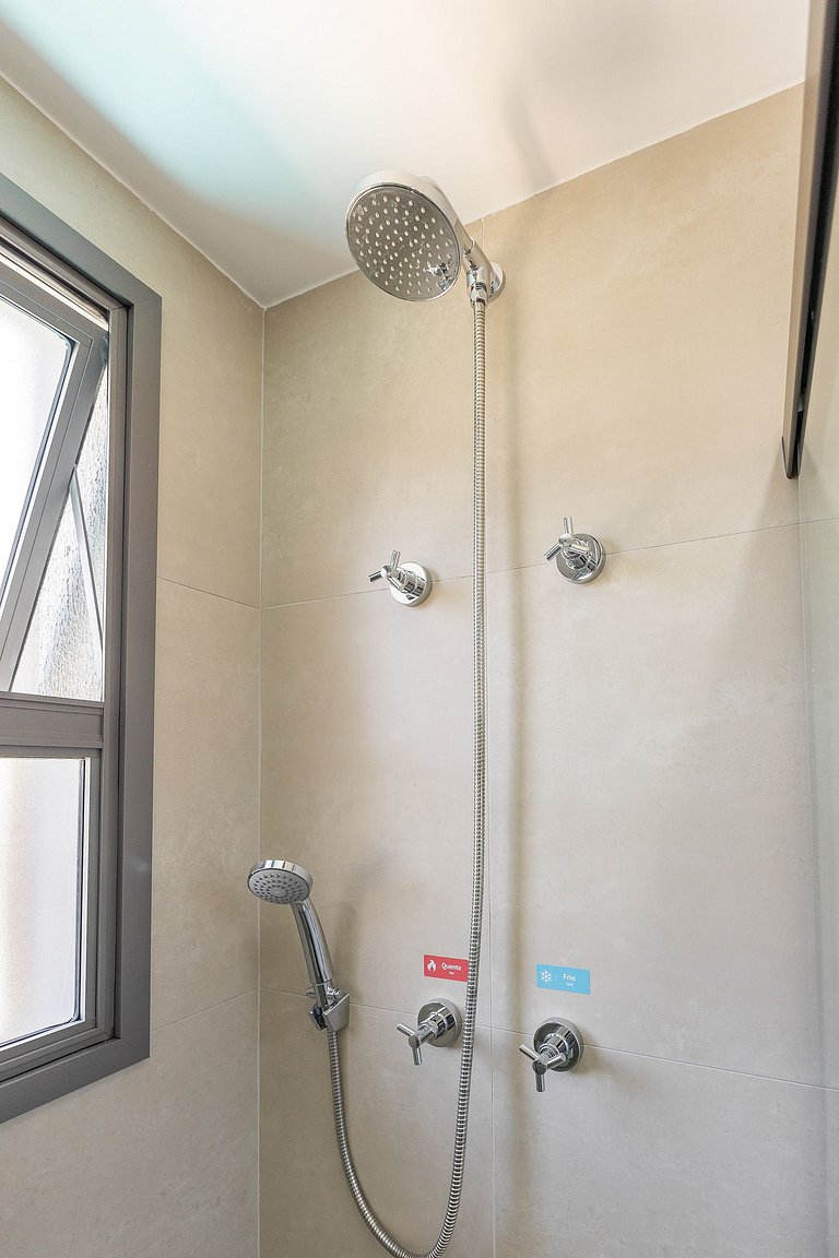 Estiloso Studio no Brooklin | Varanda com vista