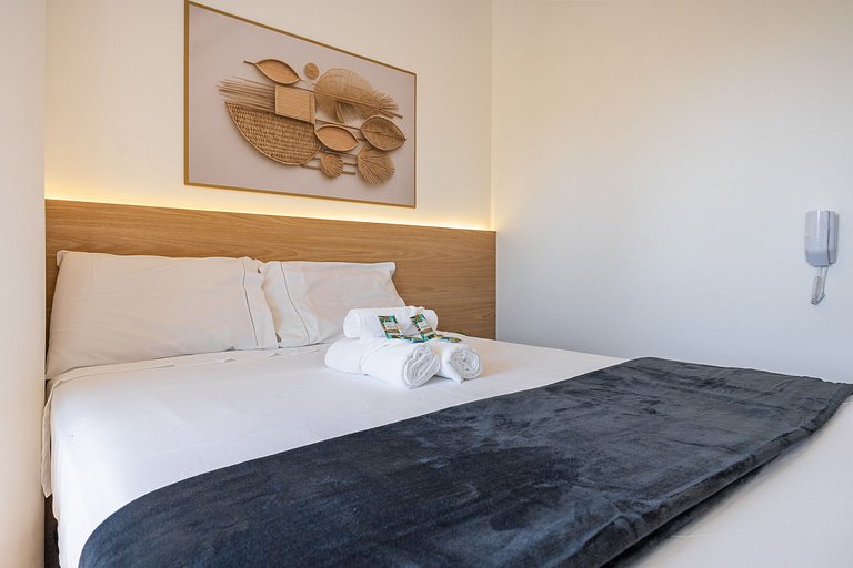 Estiloso Studio no Brooklin | Varanda com vista
