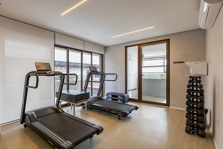 Estiloso Studio no Brooklin | Varanda com vista