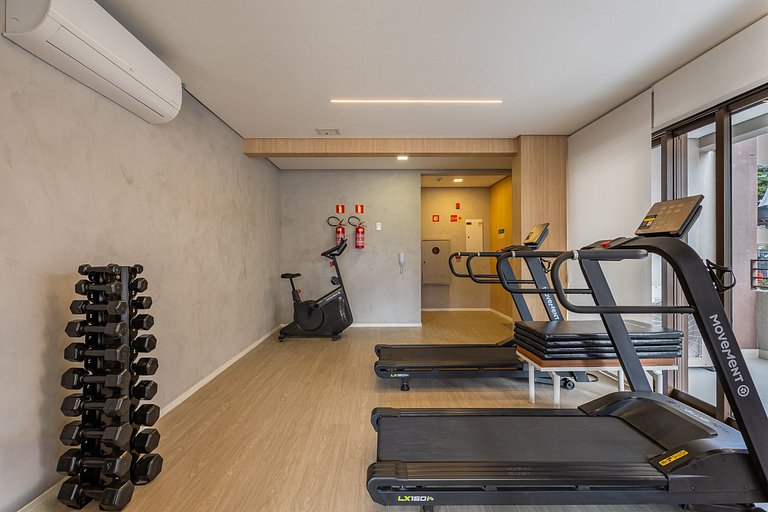 Estiloso Studio no Brooklin | Varanda com vista