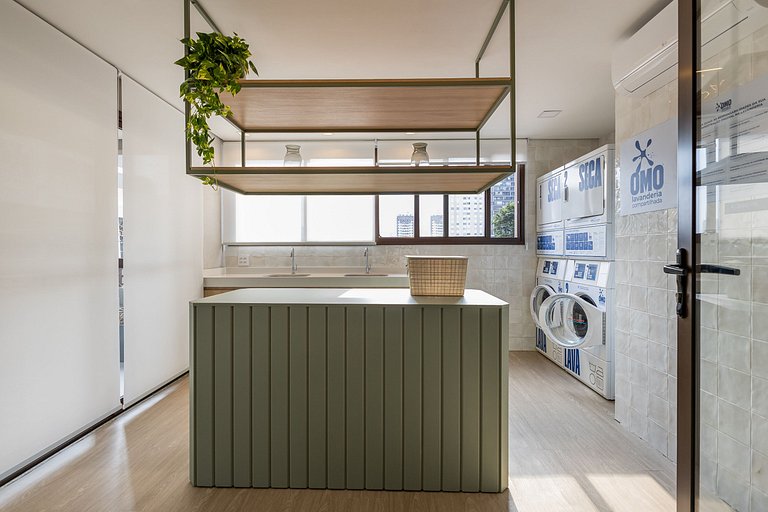 Estiloso Studio no Brooklin | Varanda com vista